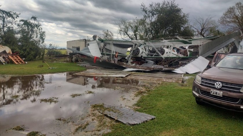 Causó destrozos en 9 de Julio: Avanza hacia al AMBA una tormenta 