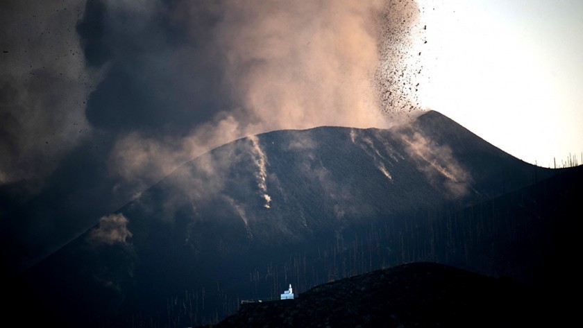 La actividad del volcán de La Palma se redujo 