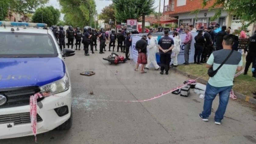 Miramar: incidentes en la marcha por el crimen de Luciano Olivera