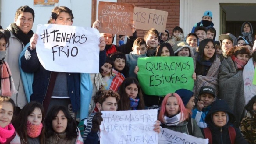 Suspensión de clases y los recortes de horarios en escuelas que están sin gas